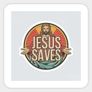 JESUS SAVES Sticker